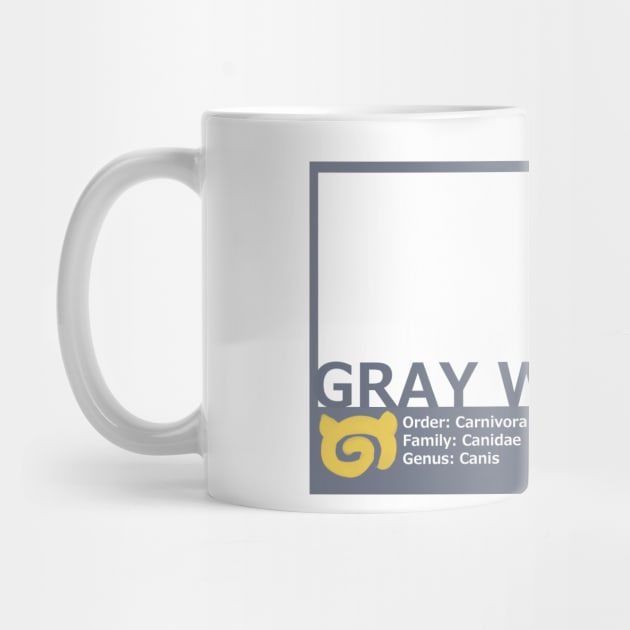 gray wolf mug by DiscoBrando